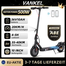 E9T Faltbar E-Scooter mit Straßenzulassung, 500W 10AH Elektroroller mit APP