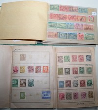 3 antike Alben internationale Briefmarken 19. / 20. Jh. Philatelie weltweit
