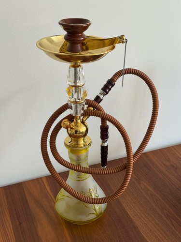Shisha wasserpfeife goldfarbig - wasserpfeife,