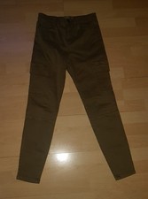 Stradivarius Cargohose, Jeans, Gr. 38, Khaki-grün