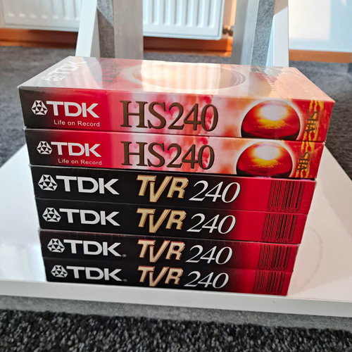 Vhs leerkassetten tdk 2x2 - leerkassetten, 4x