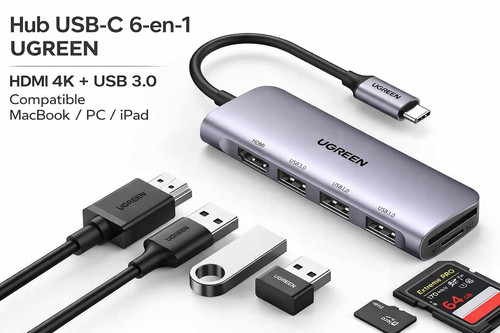 Ugreen usb hub - c, hdmi