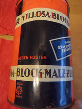 Blechdose - VILLOSA BLOCK MALZ ZUCKER...gegen Husten
