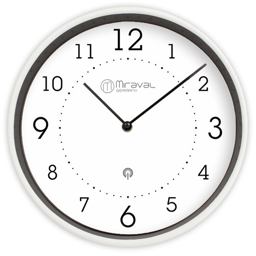 Design funk wanduhr mit - design, funk-wanduhr