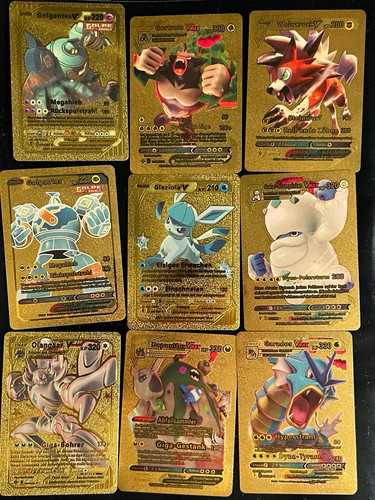 Pokémon tcg goldkarten lot - pokémon, 9x