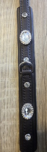 Leder halsband kleine hunde - leder,