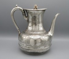 Kaffeekanne - versilbert - England um  1890 - Fenton Brothers - 1,4 l - #1014