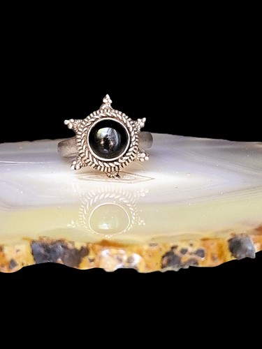 Ring silber 925 onyx schwarz - ring,