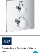 Grotherm Thermostat für Wanne Grohe für Smartbox 24080000 T03a