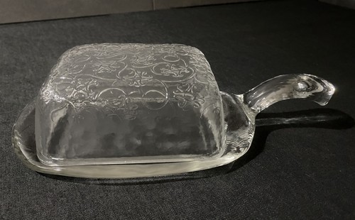 Antike pressglas butterdose - antike,