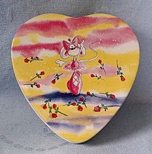 Diddl Diddlina Metalldose Herzdose Herzform Diddlina tanzt als Ballerina alt Rar