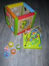 Motorikwürfel Motorik Würfel mit Spiegel , herabnehmbare Motorikschleife in OVP