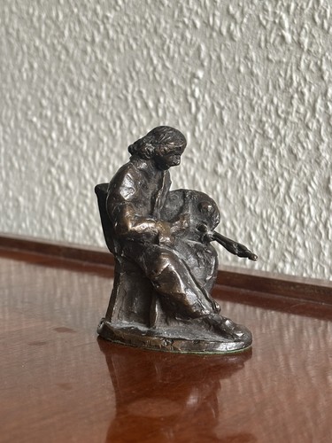 Vintage myron bronze figur - myron, bronze-figur