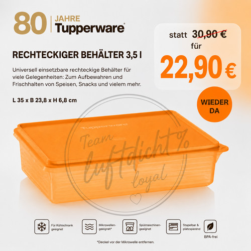 Tupperware cold cut - 3,5,