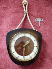 GARANT alte mechanische Kordeluhr, Schwebe Anker 50er Wanduhr – Vintage