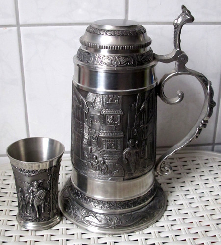 Zinnkrug deckel origiginal - zinnkrug,