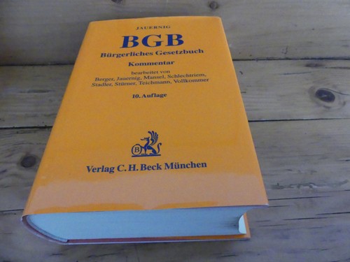 Jauernig bgb bürgerliches - bgb,