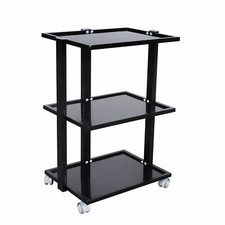 Glas Salonwagen Beauty Hair Spa Produkt Vitrine von Urbanity schwarz