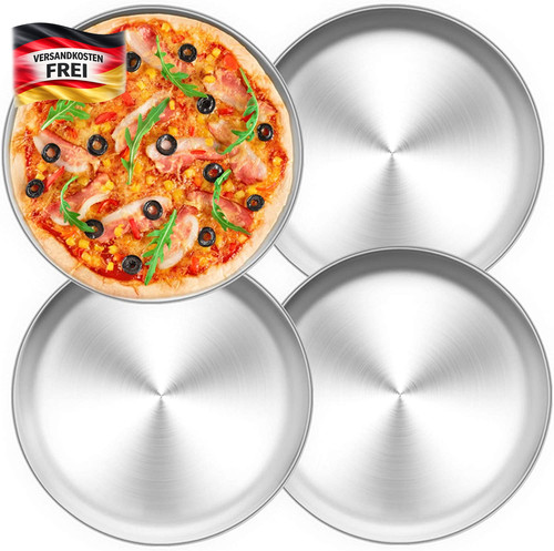 Edelstahl pizzablech set - pizzablech,