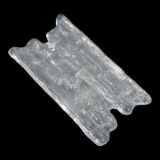 Kristall Ersatzglas Doria / Kalmar Ice Glass Eisglas 60er / 70er Jahre Lampen