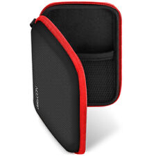 deleyCON Navitasche / Navi Case für Navigationsgeräte bis 5 Zoll - Schwarz/Rot