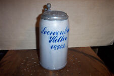 ur alt maßkrug brauerei löwenbräu keller münchen 1888 geritzt gekämmt zinndeckel