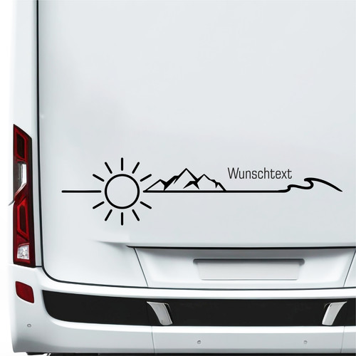 Wohnmobil wunschtext aufkleber - wunschtext,