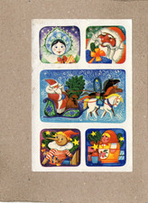 altes DDR Abziehbild Schiebebild ,Russische Weihnacht,1988,Planet Verlag Berlin