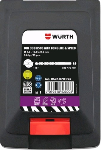 Würth spiralbohrer sortiment - wÜrth,