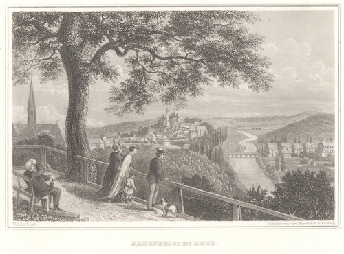 Arnsberg original stahlstich - arnsberg,