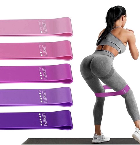 5er set fitnessbänder - fitnessbänder, sport