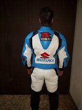 SUZUKI Biker Lederkombi Leder Bikeranzug Rennen Motorrad Lederjacke Hose52,54,56