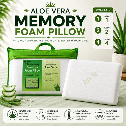 Aloe vera kissen memory foam - aloe,