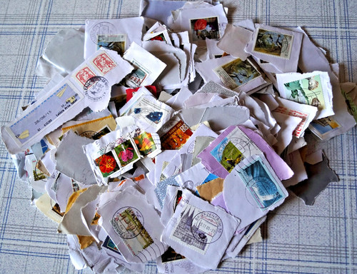 130g briefmarken kiloware - 130g,
