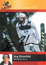 Jörg Ritzerfeld Autogrammkarte Skispringen WSV Oberhof 05 eV Hasseröder