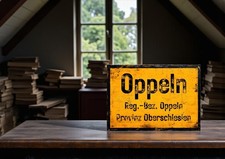 Ortsschild Oppeln Schlesien