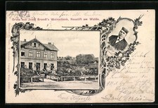 Neustift am Walde, Gasthaus Josef Brandl´s Weinschank, Ansichtskarte 