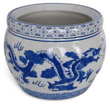 Blumentopf glasierte Keramik Übertopf Gartentopf Porzellan Schale Bonsai Topf