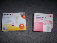Medela Symphony Einzelpumpenset und Nuliie Muttermilchbeutel 60Sück