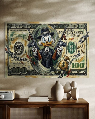 Dagobert duck leinwand bild - leinwand,