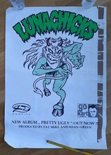 Lunachicks Poster Pretty ugly  1997 L7 Punk Runaways Ramones Rancid Green Day