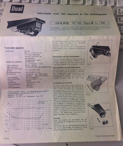 Shure v15 iii - shure, datenblatt