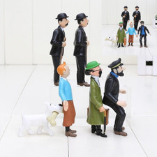 6 Stk Tim und Struppi Figuren