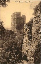 Chester Cheshire England ~1910 Water Tower Turm Bauwerk Building ungelaufen