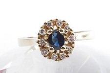 Saphir Brillant Diamant Ring