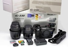 Olympus E330 Double Zoom Kit, ca. 1600 Auslösungen, Zust. sehr gut, Four Thirds