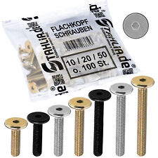 Flachkopfschrauben M6 Stahl