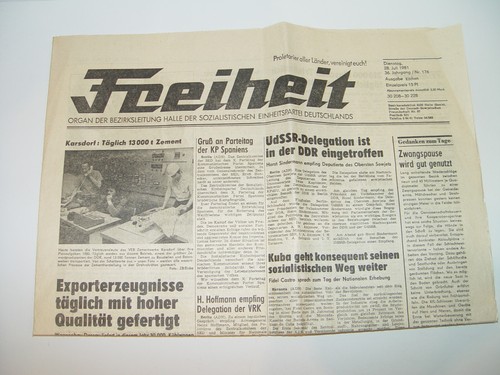 Freiheit zeitung der ddr v - freiheit,