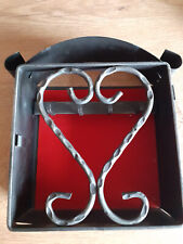 Schlüsselbrett Schlüsselkasten Metall 5 Haken Schmiedeeisen Shabby Vintage