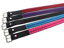 Ledergürtel 38 mm Einzug bunt